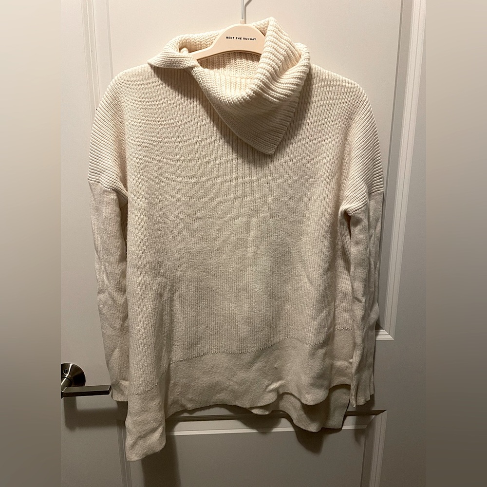 All Saints Whitby Cashmere Wool Sweater Broken White XS
